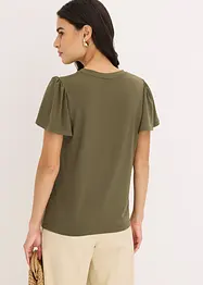 Topp med viskose og knapper, bonprix