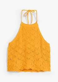 Halterneck-topp i strikket materiale, bonprix