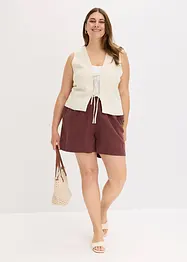Shorts med lin, bonprix