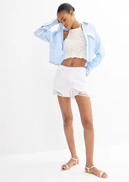 Halterneck-topp i strikket materiale, bonprix