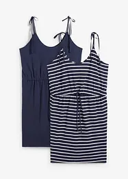 Jerseykjole i 100% bomull (2-pack), bonprix