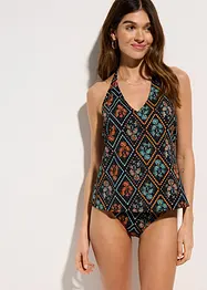 Halterneck-tankini med V-hals (2-delt sett), bonprix