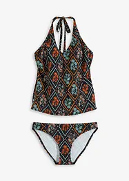 Halterneck-tankini med V-hals (2-delt sett), bonprix