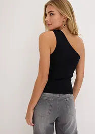 One-shoulder-topp med smykkedetalj, bonprix