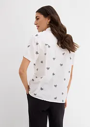 Kortermet bluse av musselin, bonprix