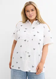 Kortermet bluse av musselin, bonprix