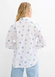 Oversized bluse av ren bomull, bonprix