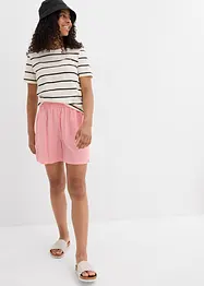 Slip on-shorts av myk viskose (2-pack), bonprix