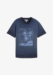 T-skjorte i økologisk bomull og vasket look, bonprix
