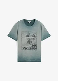 T-skjorte i økologisk bomull og vasket look, bonprix