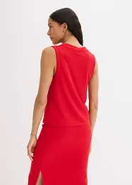 Ribbet vest i strikket stil, bonprix