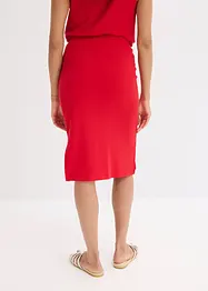Jerseyskjørt i ribbemateriale, bonprix