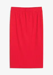 Jerseyskjørt i ribbemateriale, bonprix