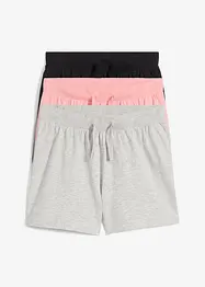 Jerseyshorts i 100% økologisk bomull (3-pack), bonprix