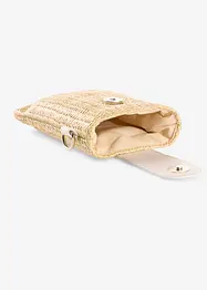 Liten skulderveske i strålook, bonprix