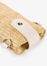 Liten skulderveske i strålook, bonprix