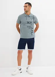 Piké-poloskjorte i ren bomull, Slim Fit, kortermet, bonprix