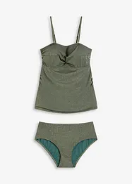 Tankini med glansgarn (2-delt sett), bonprix