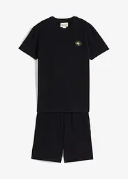 T-skjorte og shorts i økologisk bomull (2-delt sett), bonprix