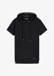 Oversized treningstopp med hette, hurtigtørkende, bonprix