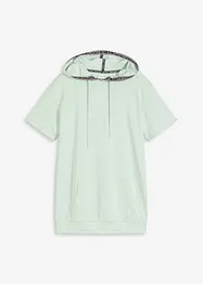 Oversized treningstopp med hette, hurtigtørkende, bonprix