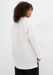 Skjortebluse i lett viskosemiks, bonprix