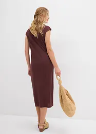 Midikjole i strikket look, bonprix