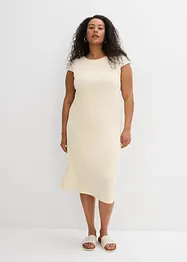 Midikjole i strikket look, bonprix
