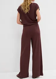Vid bukse i strikket look, bonprix