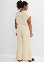 Vid bukse i strikket look, bonprix