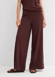 Vid bukse i strikket look, bonprix