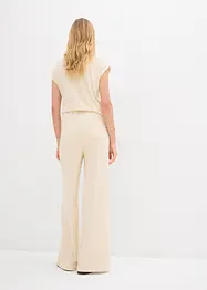 Vid bukse i strikket look, bonprix