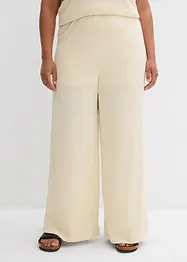 Vid bukse i strikket look, bonprix