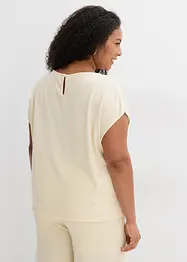 Oversized topp i strikket look, bonprix