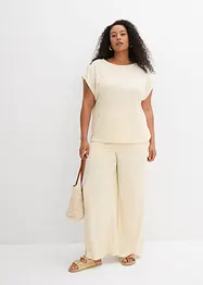 Oversized topp i strikket look, bonprix