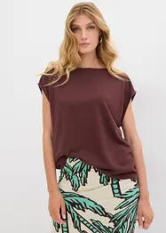 Oversized topp i strikket look, bonprix