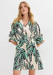 Minikjole i lett viskose med kimono-ermer, bonprix