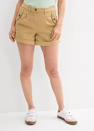 Shorts i twill med høy midje, bonprix