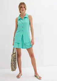Pull on-shorts i strukturert krepp, bonprix