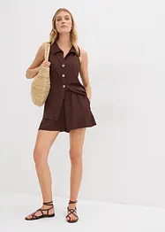 Pull on-shorts i strukturert krepp, bonprix