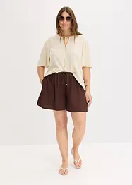 Pull on-shorts i strukturert krepp, bonprix