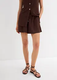 Pull on-shorts i strukturert krepp, bonprix
