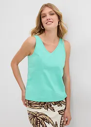 Singlet i 100% økologisk bomull (2-pack), bonprix