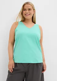 Singlet i 100% økologisk bomull (2-pack), bonprix