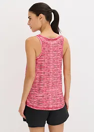 Treningstopp med racerback, hurtigtørkende, bonprix