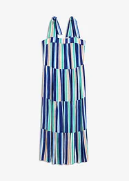 Stripemønstret kjole med stropper, av strukturert viskose, bonprix