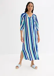 Stripemønstret kaftankjole av strukturert viskose, bonprix