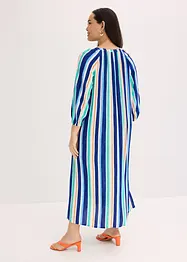 Stripemønstret kaftankjole av strukturert viskose, bonprix