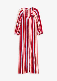 Stripemønstret kaftankjole av strukturert viskose, bonprix