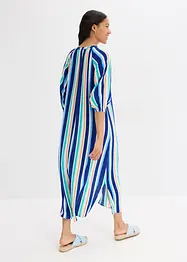 Stripemønstret kaftankjole av strukturert viskose, bonprix